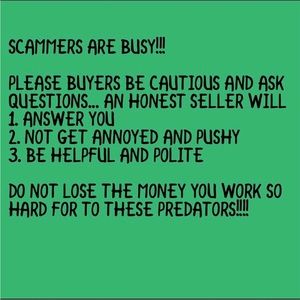 🛑 SHOPPERS - BEWARE OF SCAMMERS‼️